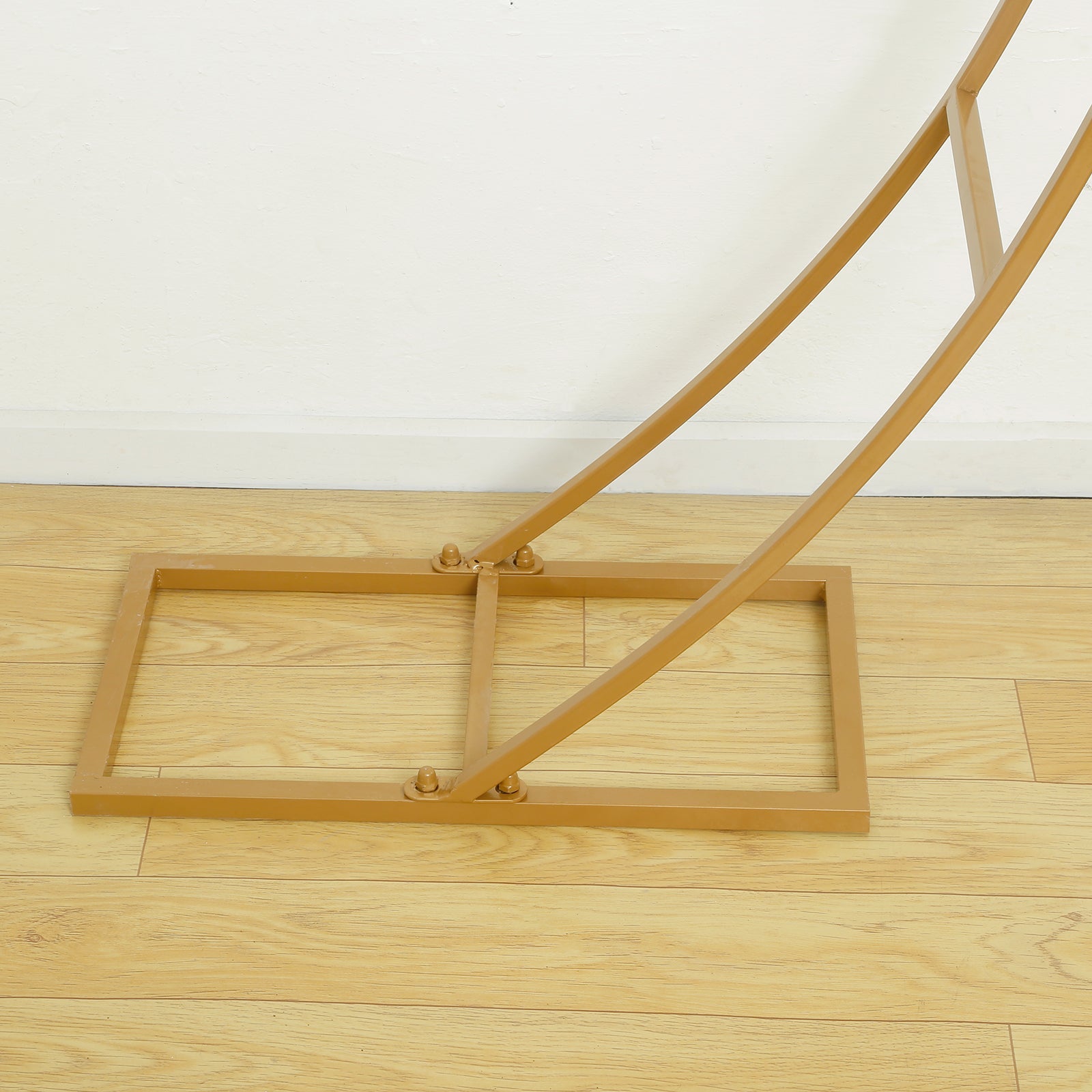 7ft Gold Double-Curved Metal Arch Frame – Backdrop, Balloon & Flower Arrangement Display Stand