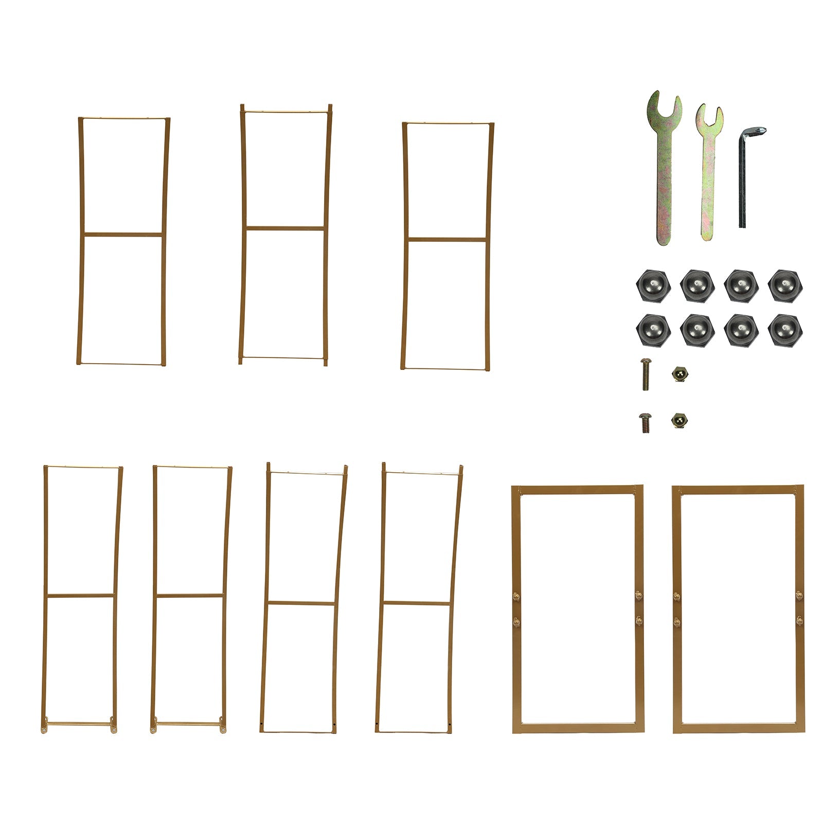 7ft Gold Double-Curved Metal Arch Frame – Backdrop, Balloon & Flower Arrangement Display Stand