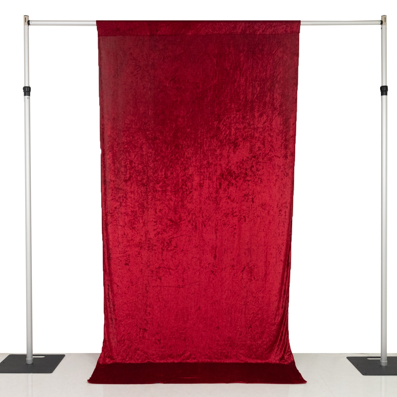 Red Crushed Velvet Backdrop Curtain – 5ft x 10ft Event Drape with Rod Pocket, Privacy Panel for Photo Booths & Events