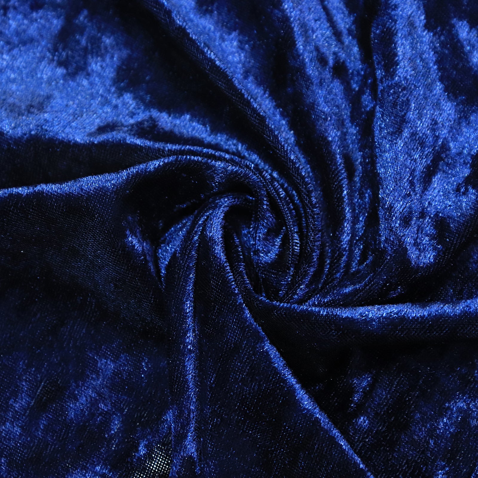 Navy Blue Crushed Velvet Backdrop Curtain – 5ft x 12ft Event Drape with Rod Pocket, Privacy Panel for Photo Booths & Events