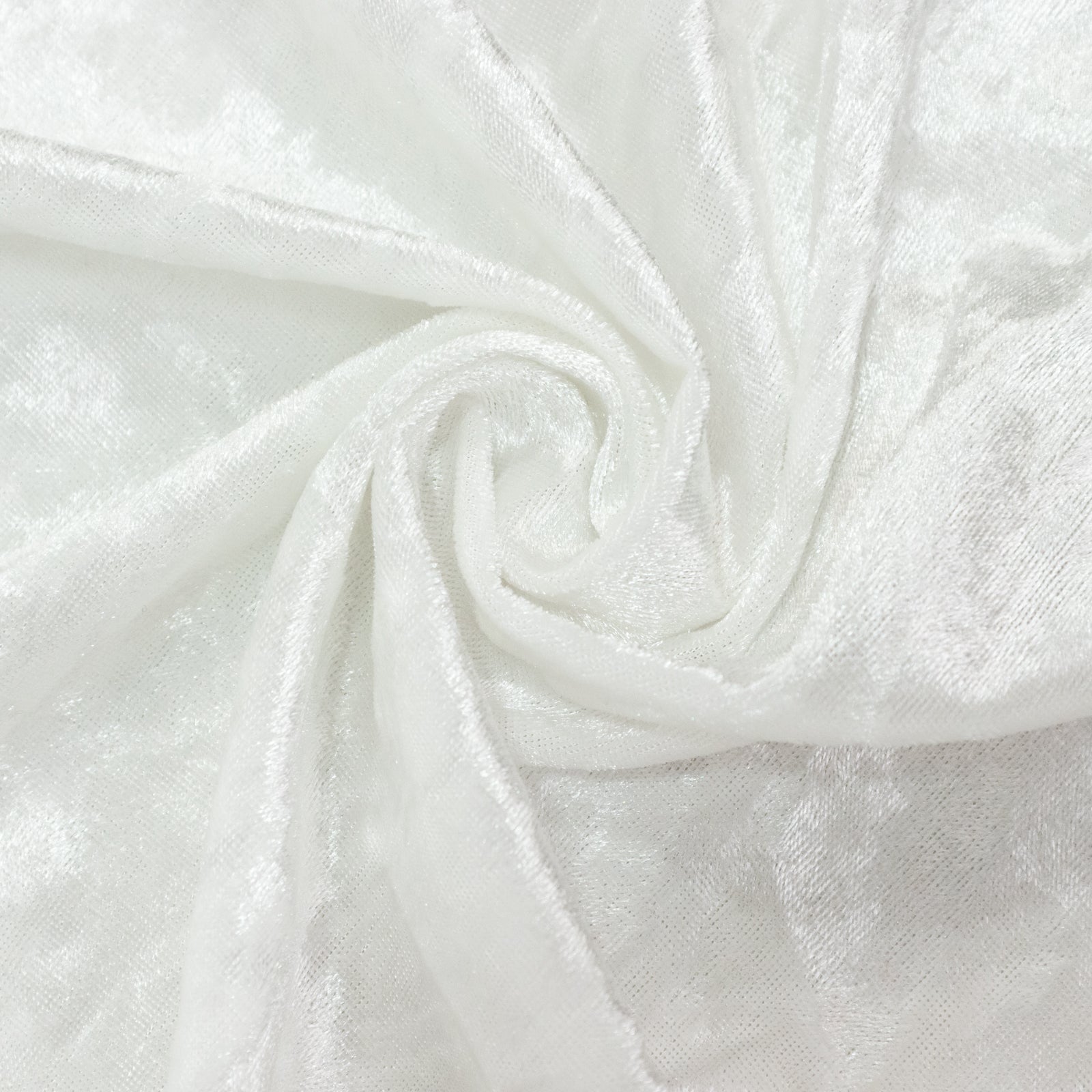 White Crushed Velvet Backdrop Curtain – 5ft x 14ft Event Drape with Rod Pocket, Privacy Panel for Photo Booths & Events