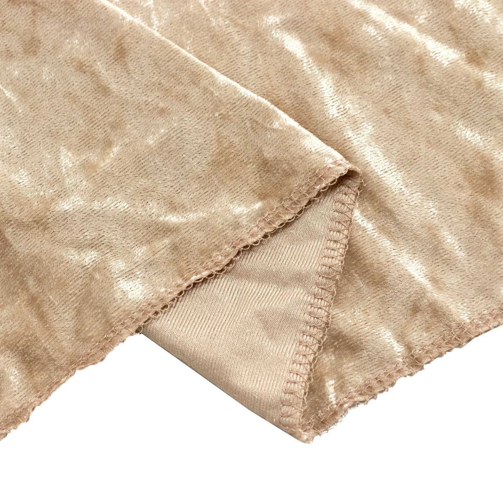 Beige Crushed Velvet Backdrop Curtain – 8ft x 8ft Event Drape with Rod Pocket, Privacy Panel for Photo Booths & Events