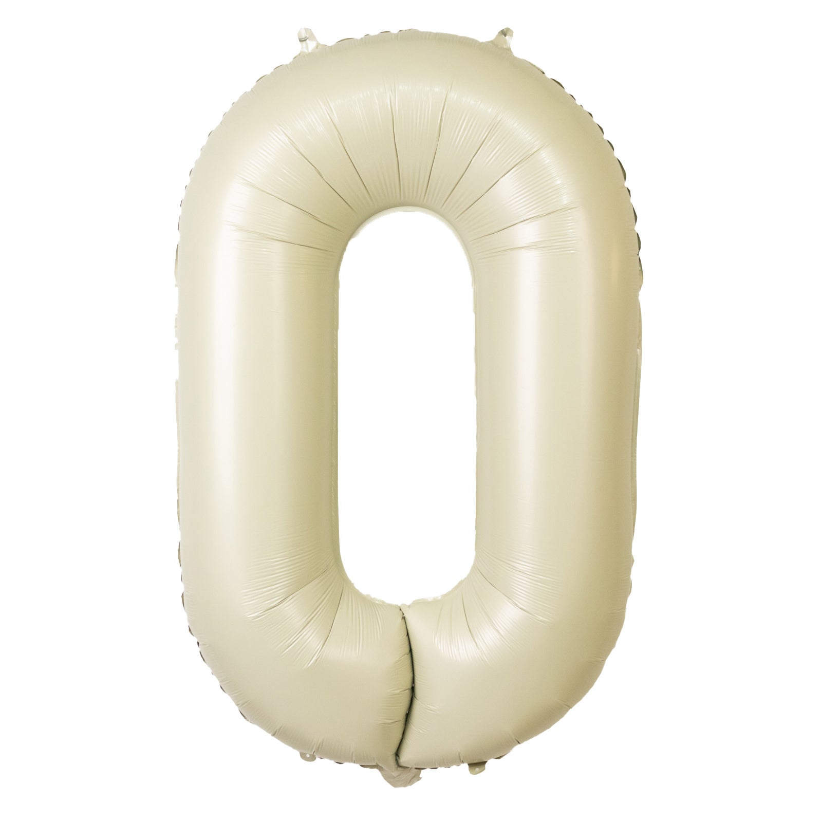 Matte Cream Number Balloons 0-9 – 35" Large Mylar Foil Balloons, Air or Helium Fill