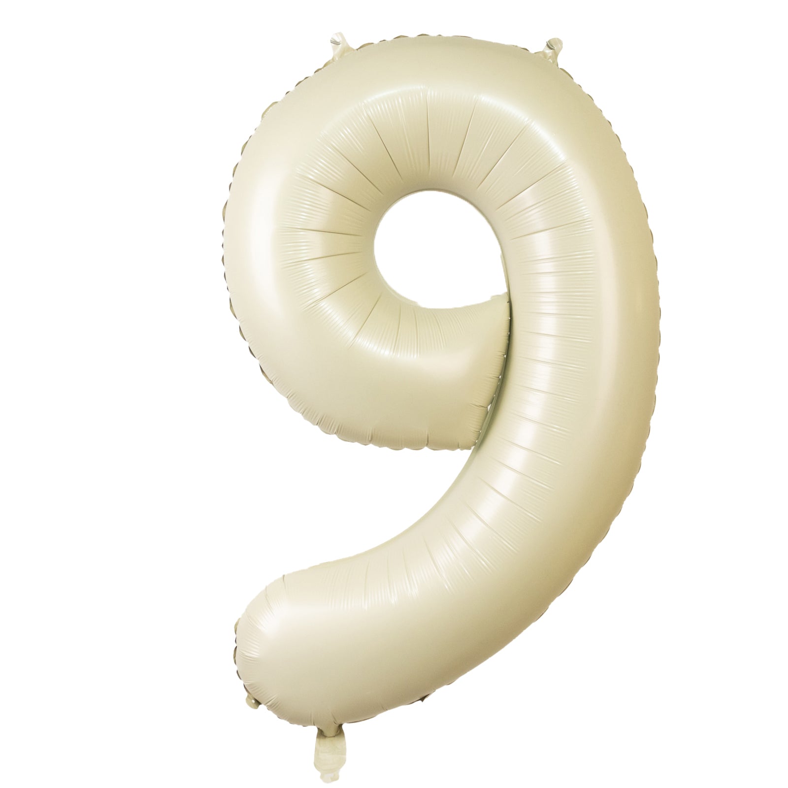 Matte Cream Number Balloons 0-9 – 35" Large Mylar Foil Balloons, Air or Helium Fill