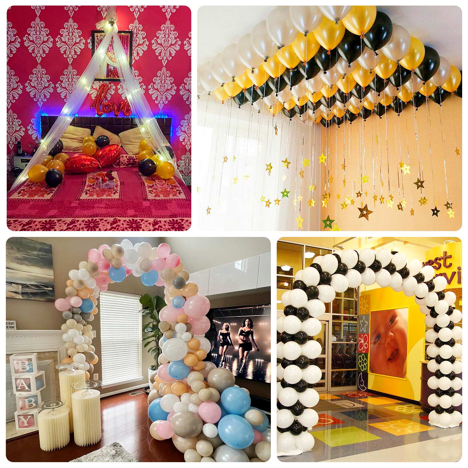 50 Pack Blush Biodegradable Balloons, 12" Thickened Extra Strong Eco-friendly Latex Helium Party Balloons