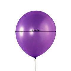 50 Pack Purple Biodegradable Balloons, 12" Thickened Extra Strong Eco-friendly Latex Helium Party Balloons