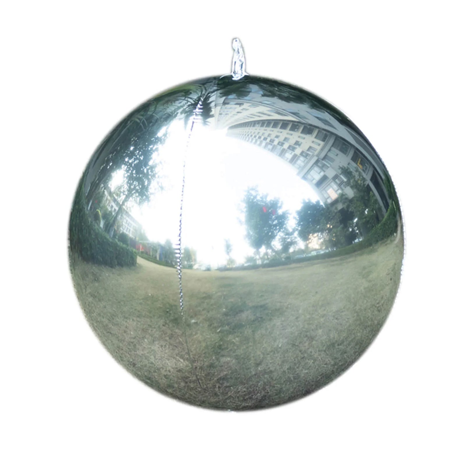 4-Pack Metallic Silver Sphere Balloons, 39" Orbz Mylar Balloons Helium or Air-Filled Party Supplies