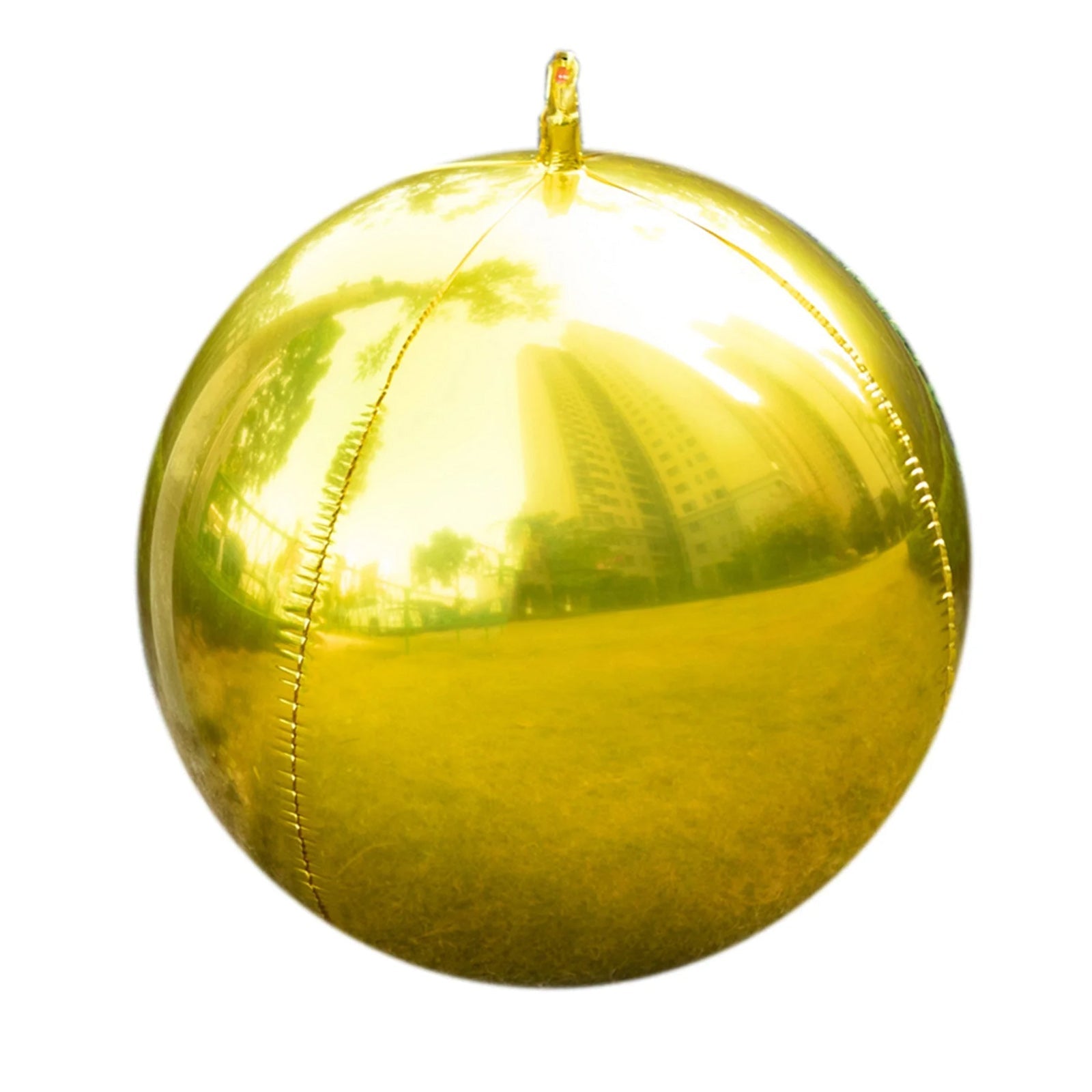 2-Pack Metallic Gold Sphere Balloons, 43" Orbz Mylar Balloons Helium or Air-Filled Party Supplies