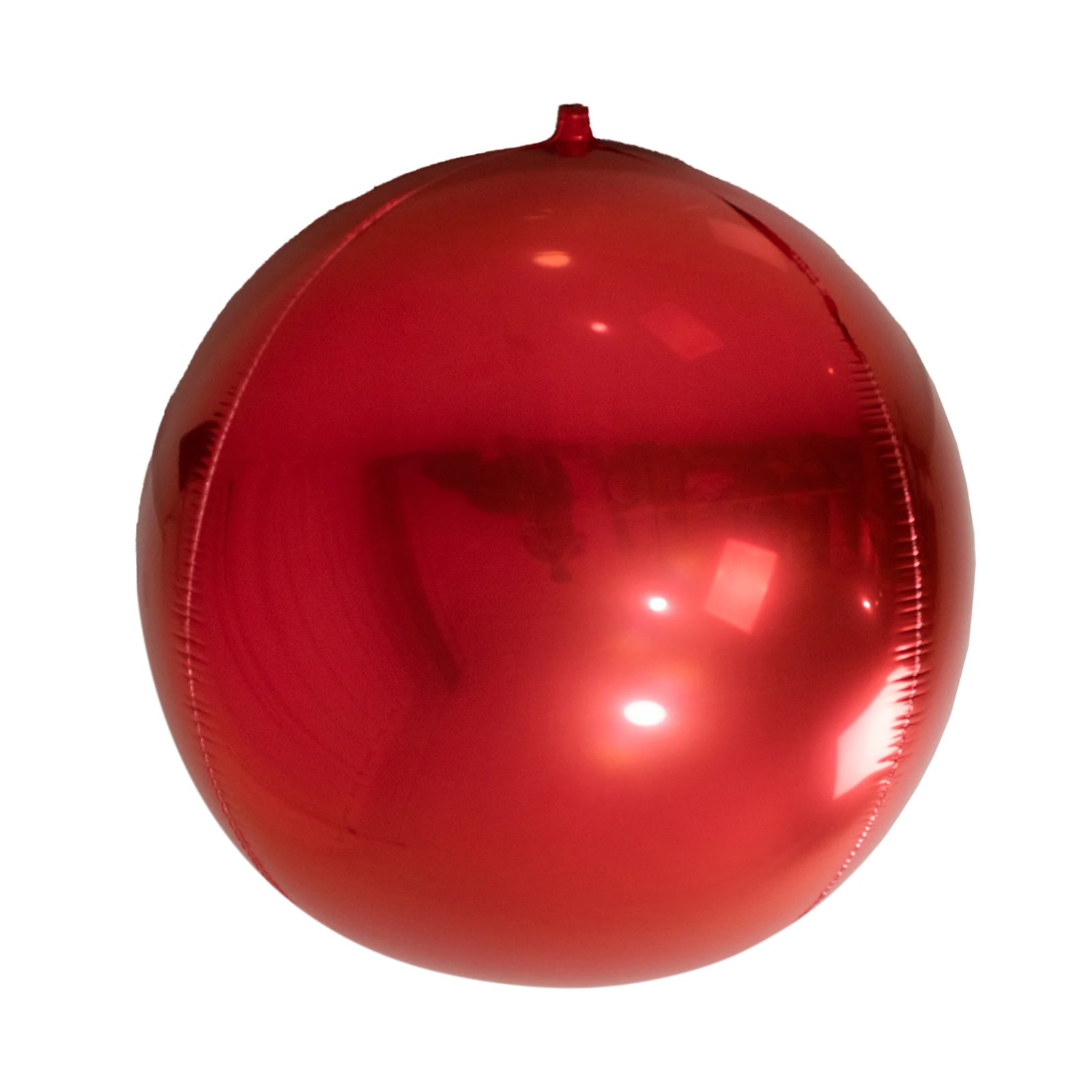 2-Pack Metallic Red Sphere Balloons, 43" Orbz Mylar Balloons Helium or Air-Filled Party Supplies