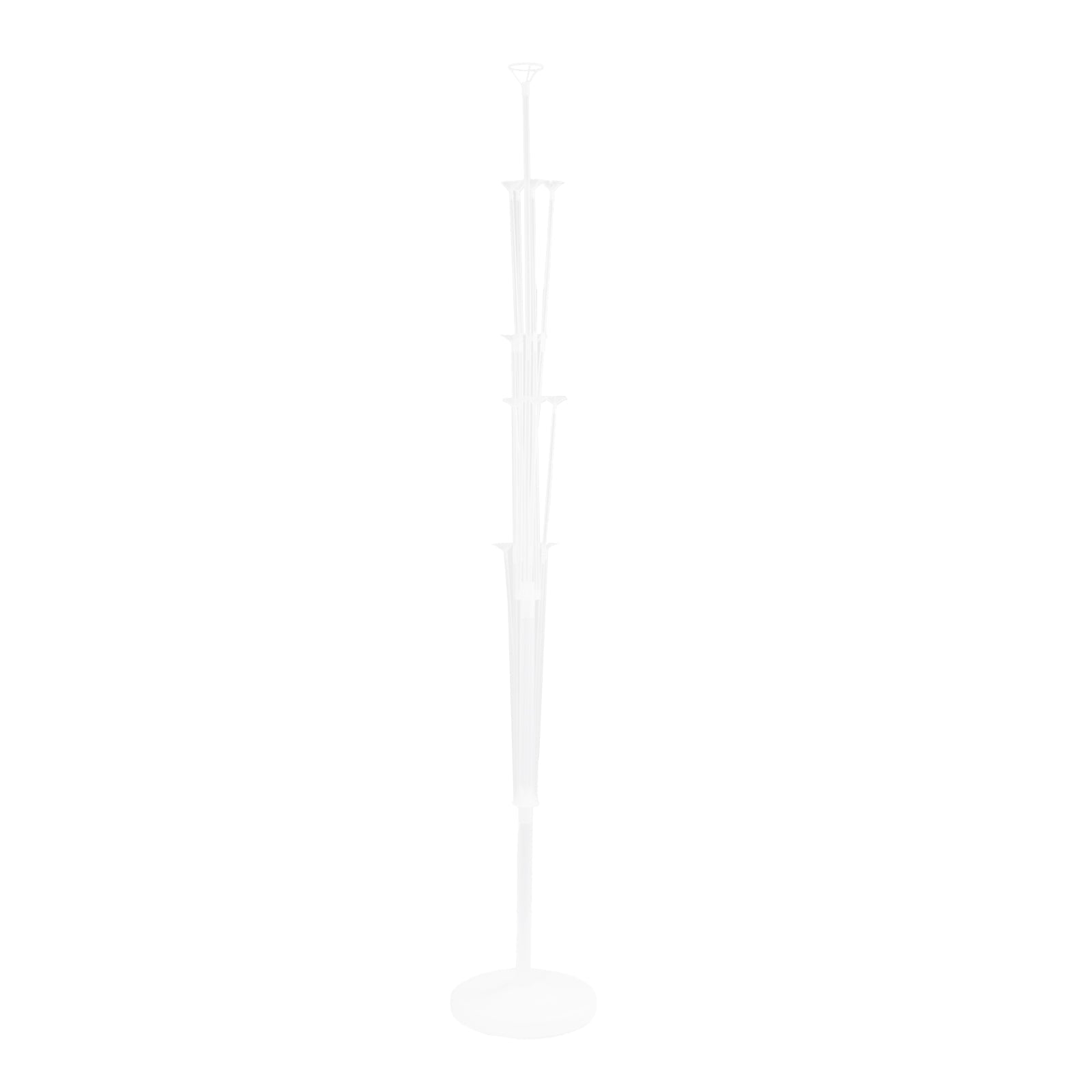 2 Pack Balloon Tower Kit for Floor Displays – 4.5ft Sturdy Clear Balloon Column Stand with Water-Fillable Base