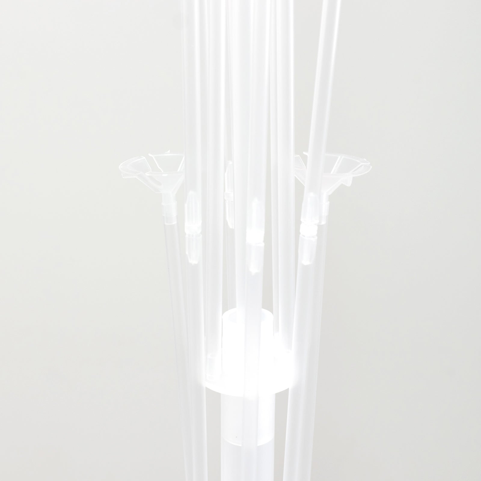 2 Pack Balloon Tower Kit for Floor Displays – 4.5ft Sturdy Clear Balloon Column Stand with Water-Fillable Base