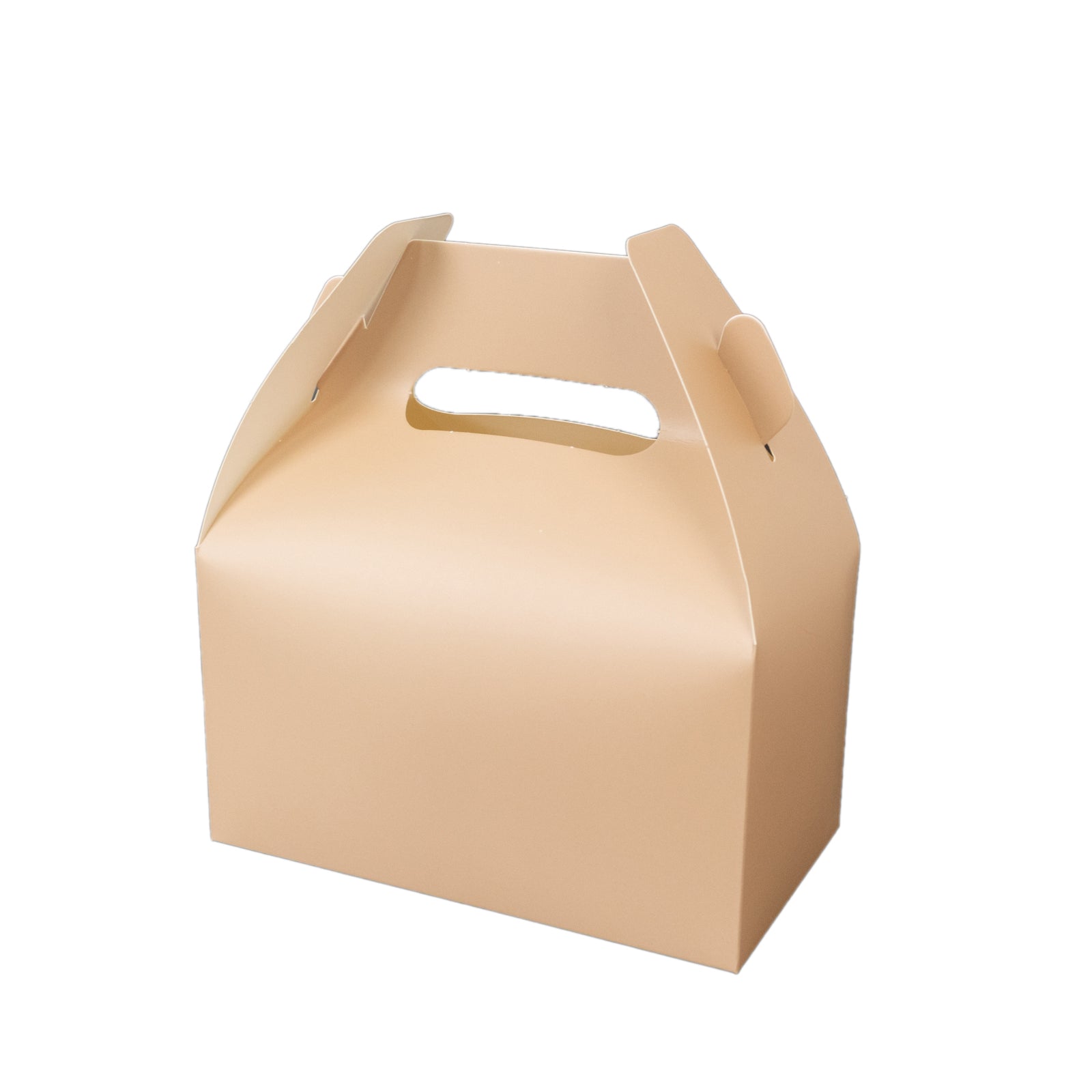 25 Pack Candy Gift Tote Gable Boxes, Matte Nude Party Favor Treat Boxes - 6"x3.5"x7"