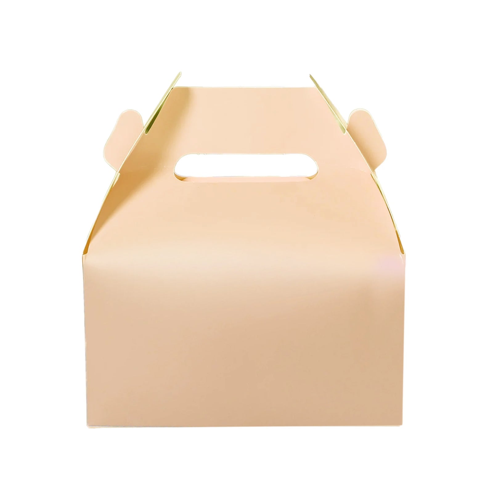25 Pack Candy Gift Tote Gable Boxes, Matte Nude Party Favor Treat Boxes - 6"x3.5"x7"