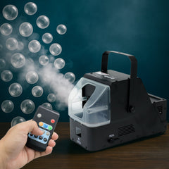 450W 3-in-1 Fog Bubble Machine with Wireless Remote – 550ml Smoke & Bubble Maker for DJ, Stage, Wedding, Halloween & Party Effects
