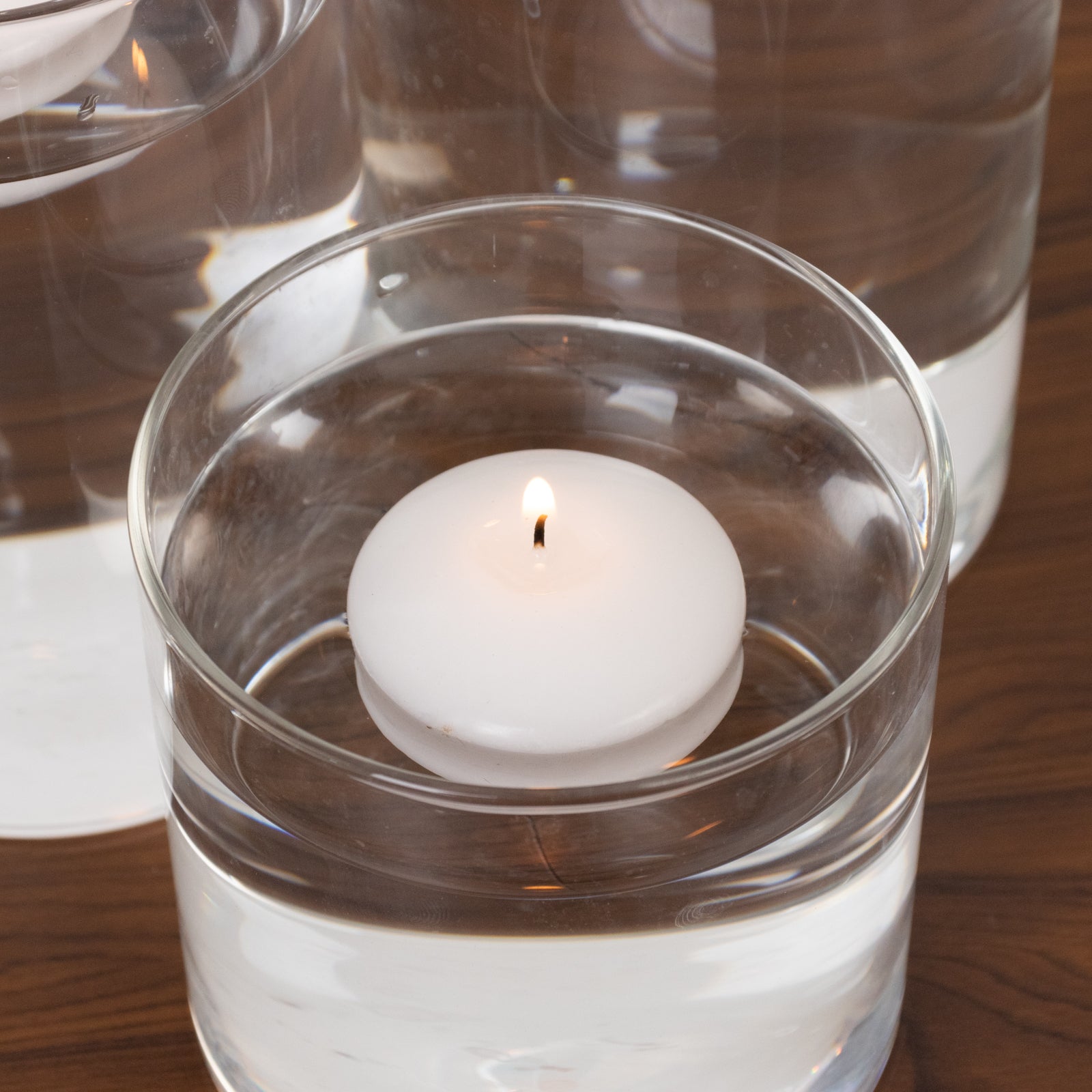 12 Pack 2" White Floating Candles – Unscented Dripless Long-Lasting Disc Wax Candles for Weddings & Table Décor