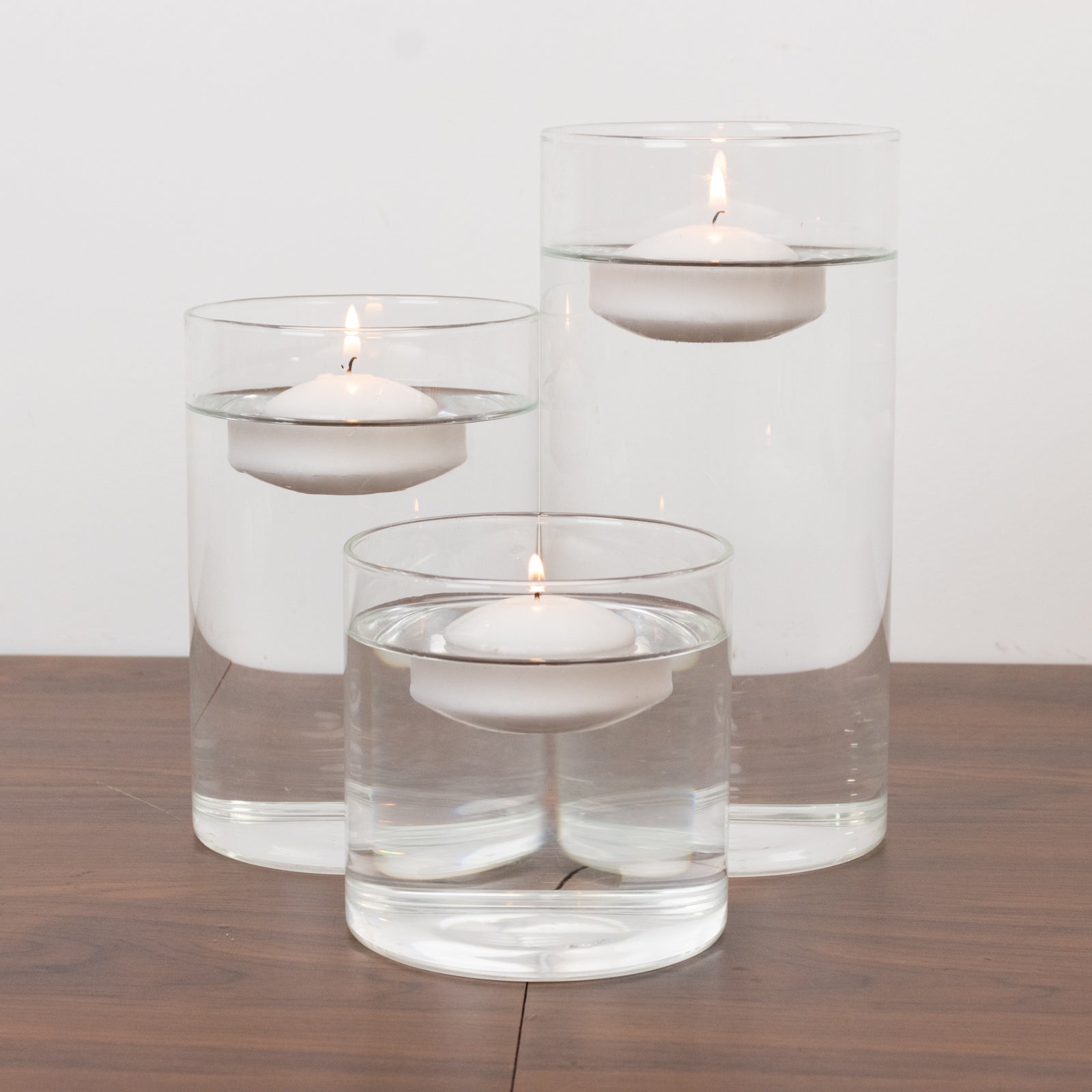 12 Pack 2" White Floating Candles – Unscented Dripless Long-Lasting Disc Wax Candles for Weddings & Table Décor