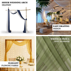 Blush Sheer Backdrop Drape – 5ft x 14ft Wedding Arch & Ceiling Decor Panel, Wrinkle Free with Soft Shimmer