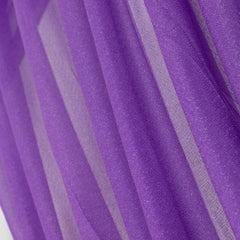 Purple Sheer Backdrop Drape – 5ft x 14ft Wedding Arch & Ceiling Decor Panel, Wrinkle Free with Soft Shimmer