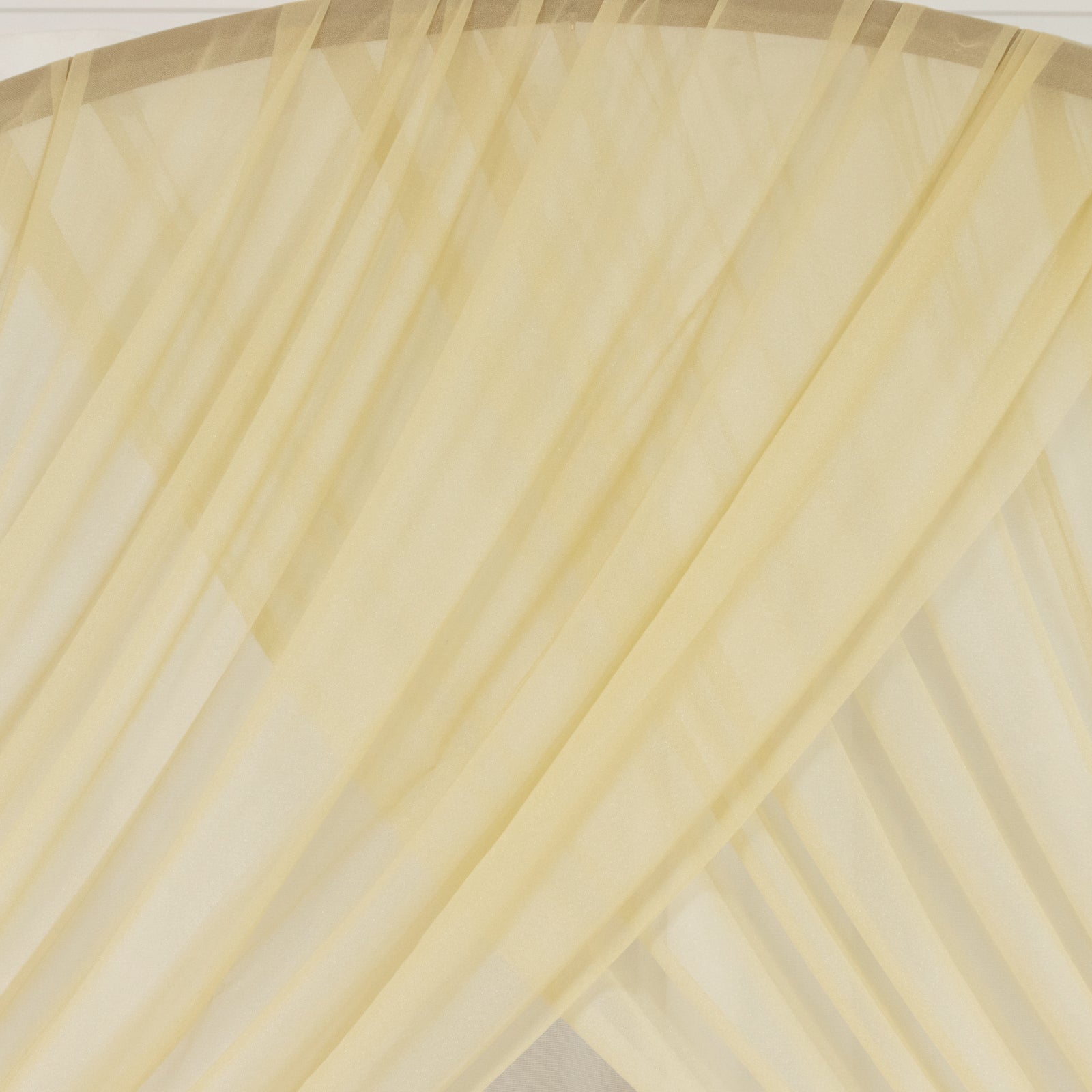 Champagne Sheer Backdrop Drape – 5ftx32ft Wedding Arch & Ceiling Decor Panel, Wrinkle Free with Soft Shimmer