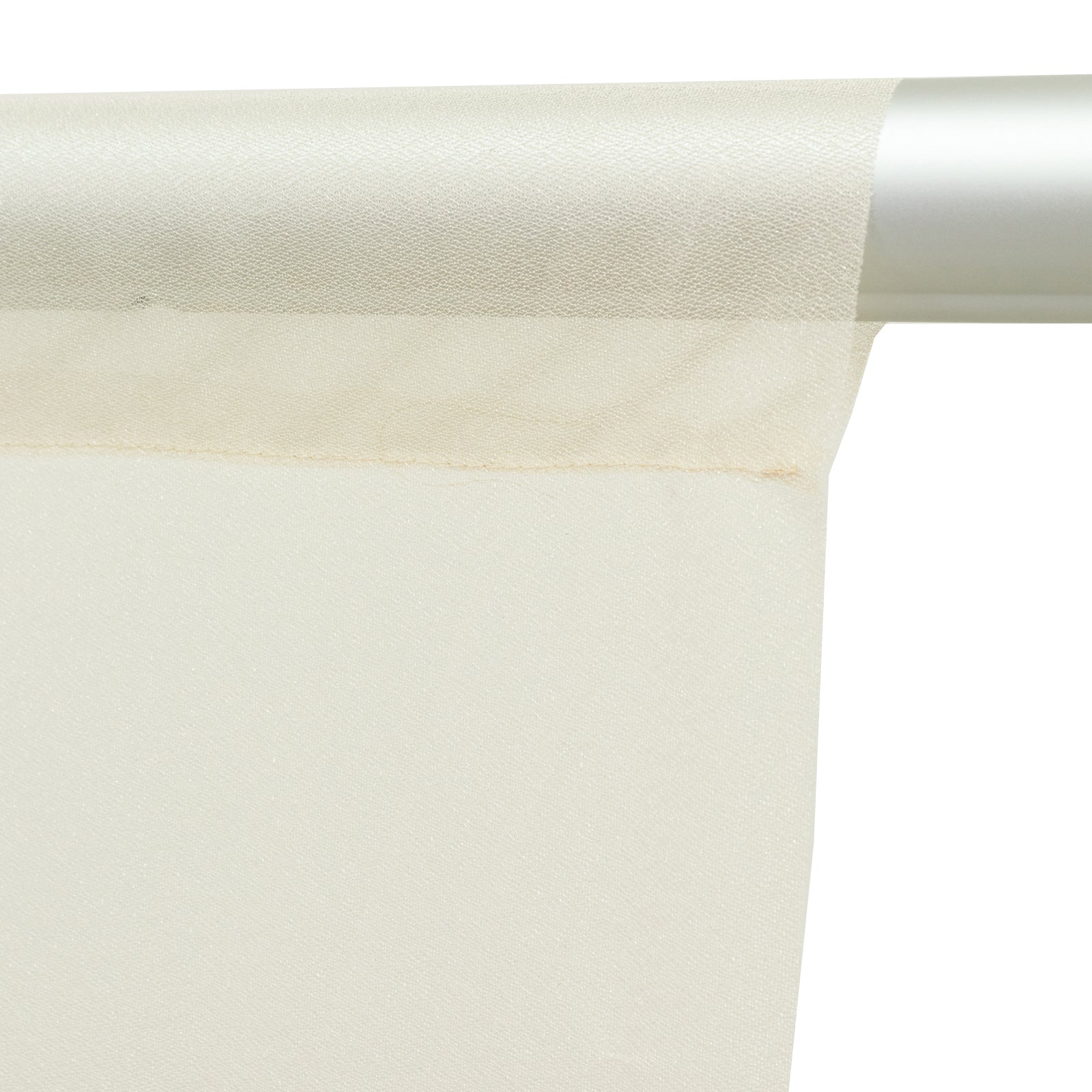 Sheer Backdrop Curtain Panel 5ft × 10ft Beige – Wedding Arch Drape with Rod Pocket