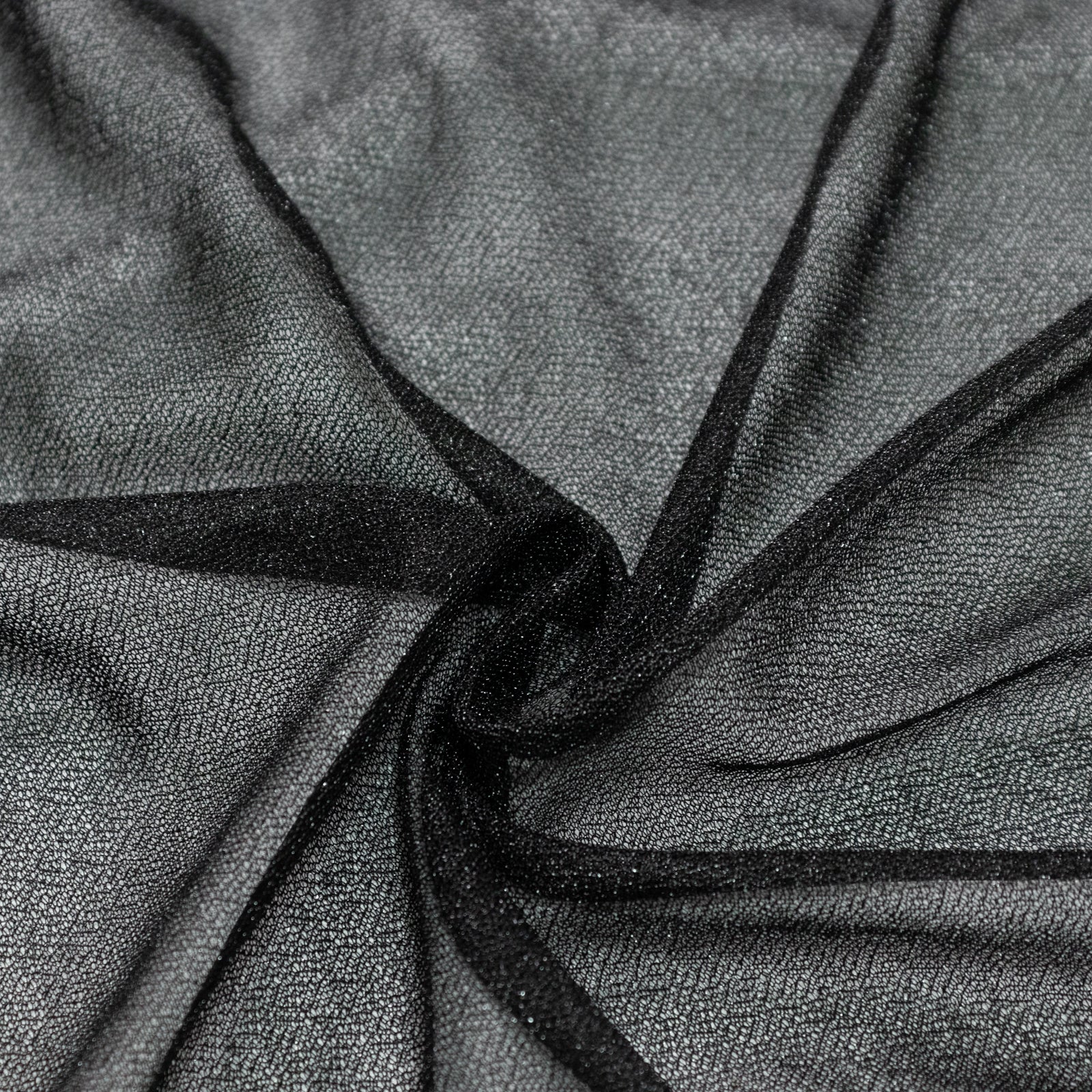 Sheer Backdrop Curtain Panel 5ft × 10ft Black – Wedding Arch Drape with Rod Pocket