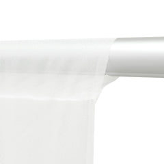 Sheer Backdrop Curtain Panel 5ft × 10ft White – Wedding Arch Drape with Rod Pocket