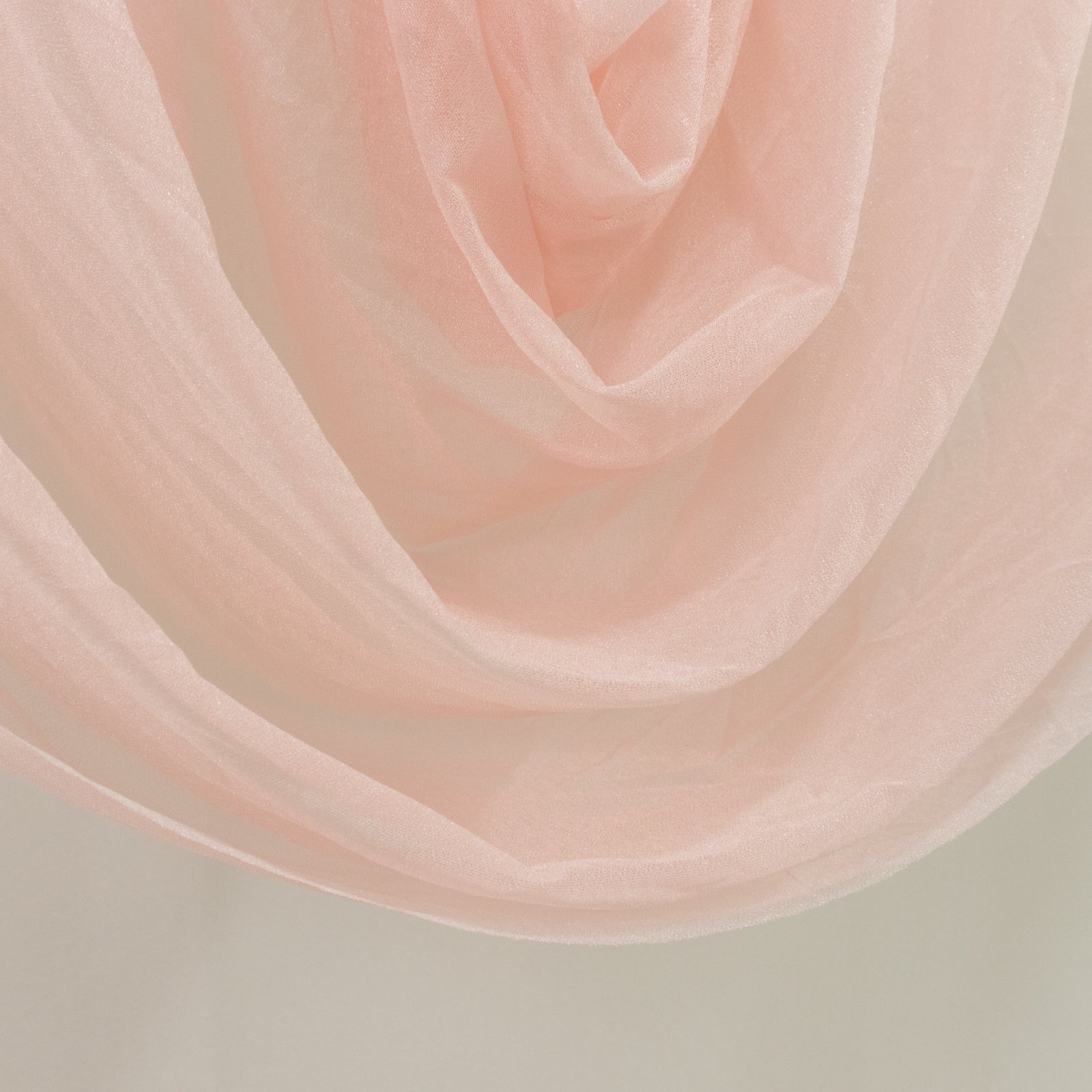 Blush Sheer Chiffon Valance Curtain 4ft x 5ft –  Wedding Arch Drape with Rod Pocket, Voile Backdrop Panel