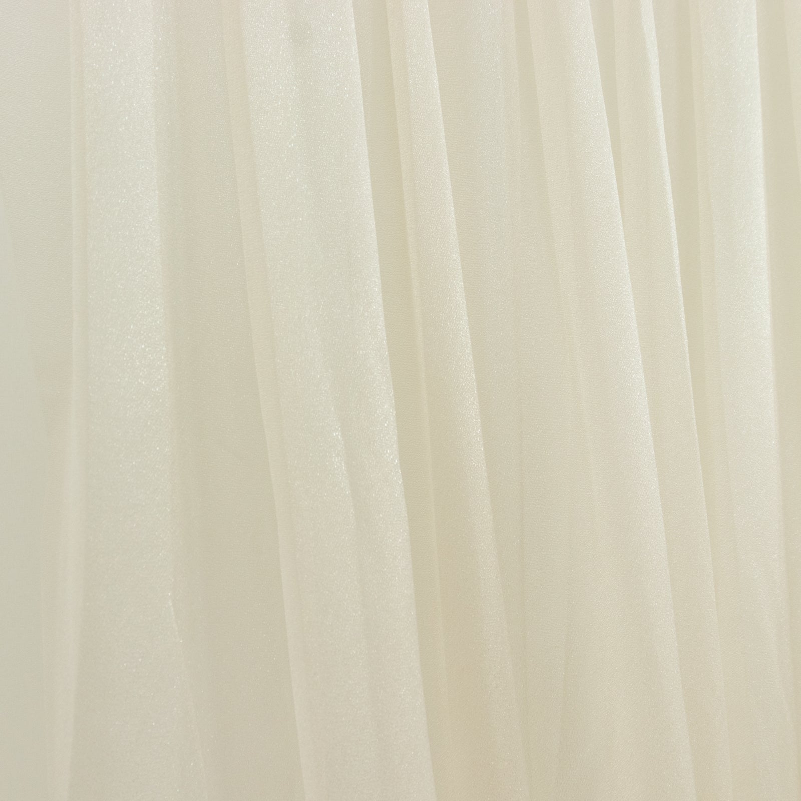 Beige Sheer Chiffon Valance Curtain 4ft x 5ft –  Wedding Arch Drape with Rod Pocket, Voile Backdrop Panel