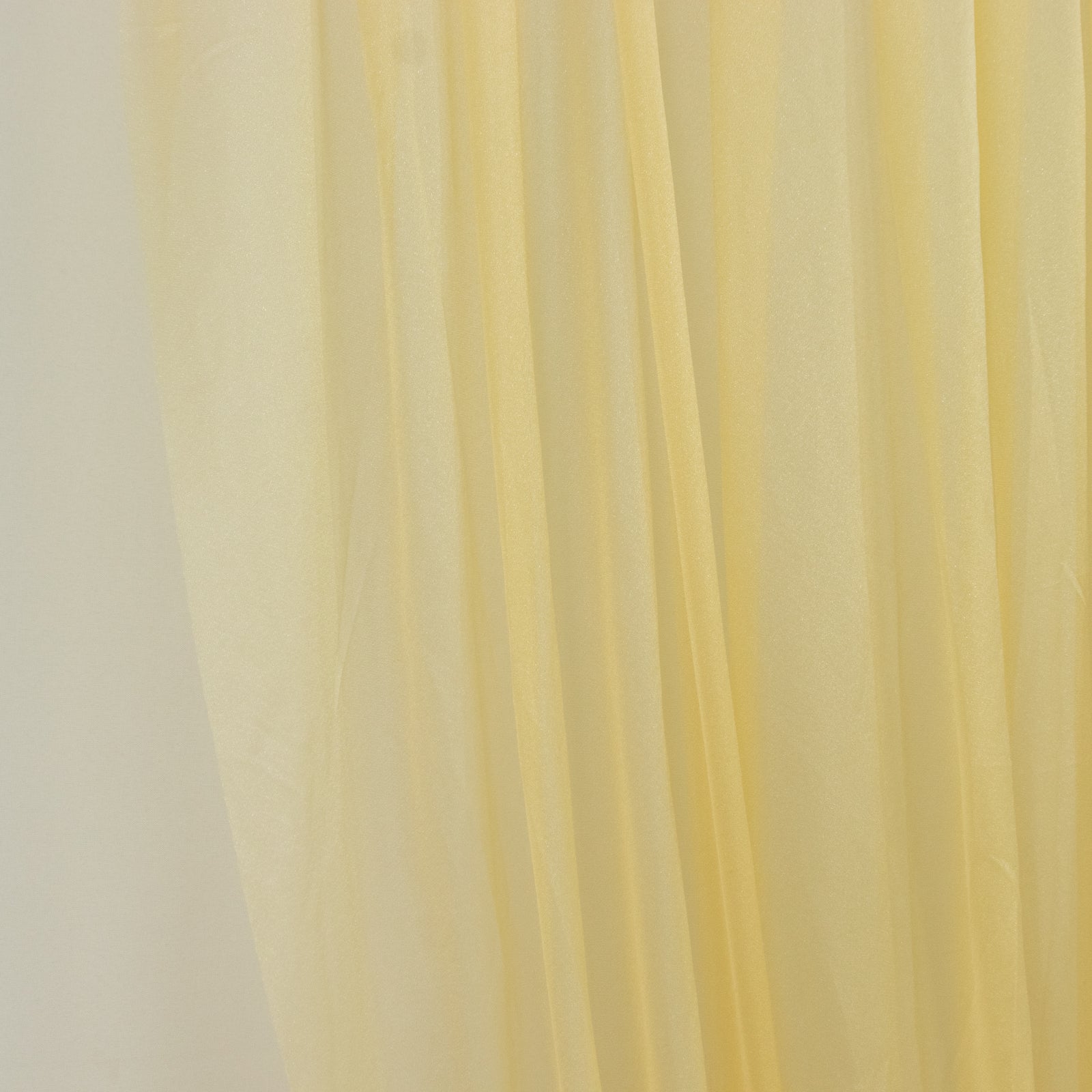 Champagne Sheer Chiffon Valance Curtain 4ft x 5ft –  Wedding Arch Drape with Rod Pocket, Voile Backdrop Panel