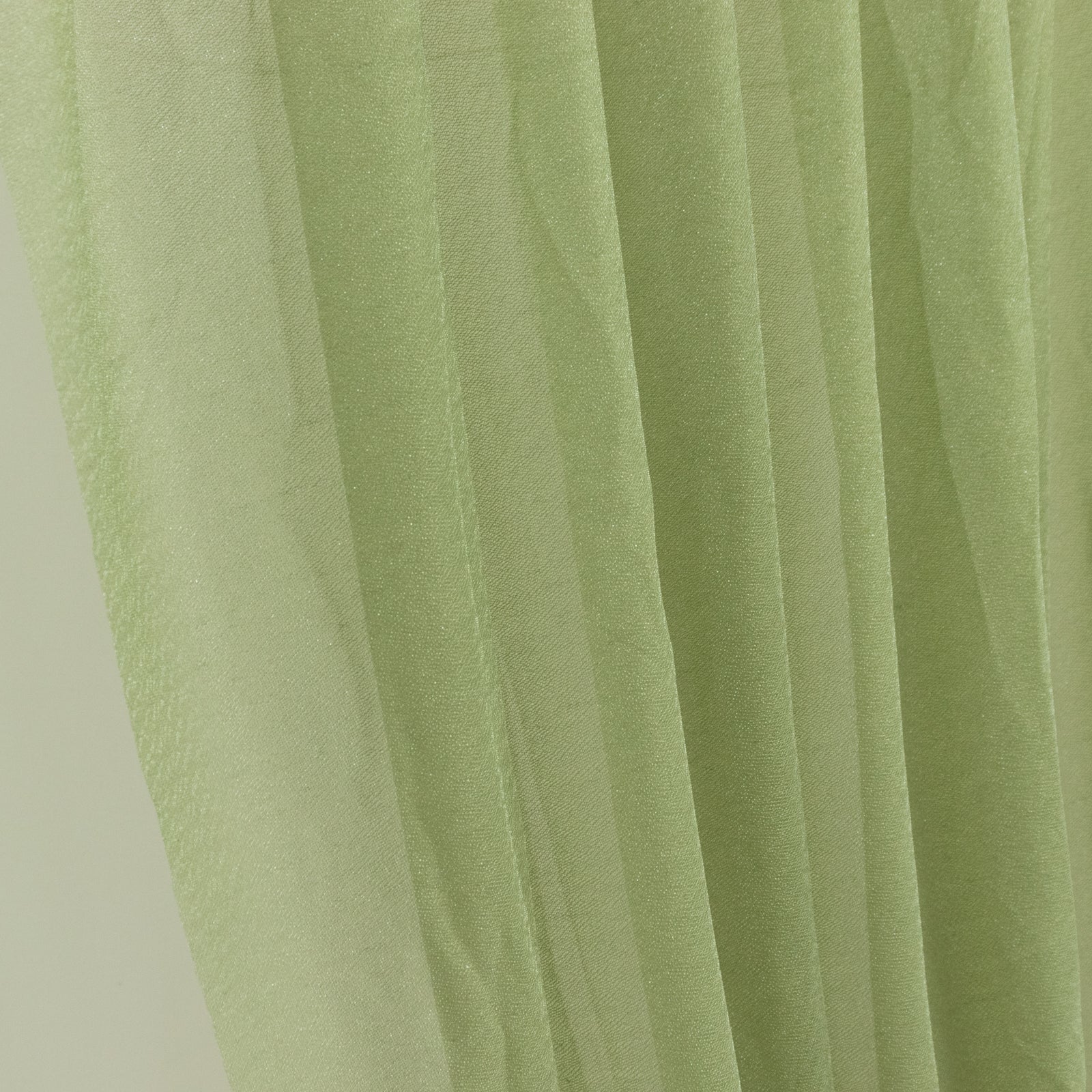 Dusty Sage Green Sheer Chiffon Valance Curtain 4ft x 5ft –  Wedding Arch Drape with Rod Pocket, Voile Backdrop Panel