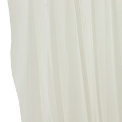 Ivory Sheer Chiffon Valance Curtain 4ft x 5ft –  Wedding Arch Drape with Rod Pocket, Voile Backdrop Panel