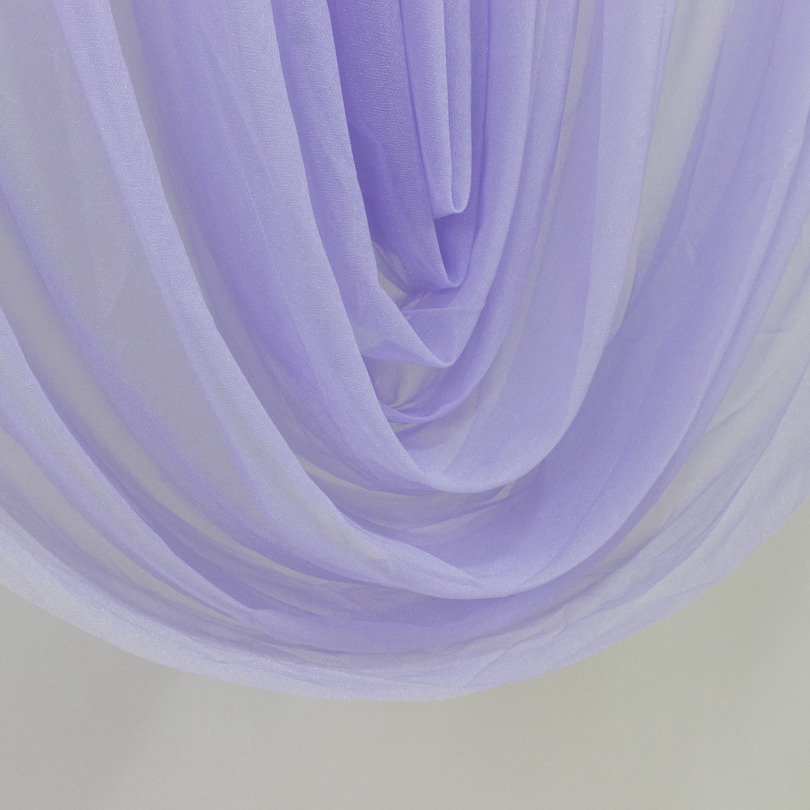 Lavender Lilac Sheer Chiffon Valance Curtain 4ft x 5ft –  Wedding Arch Drape with Rod Pocket, Voile Backdrop Panel