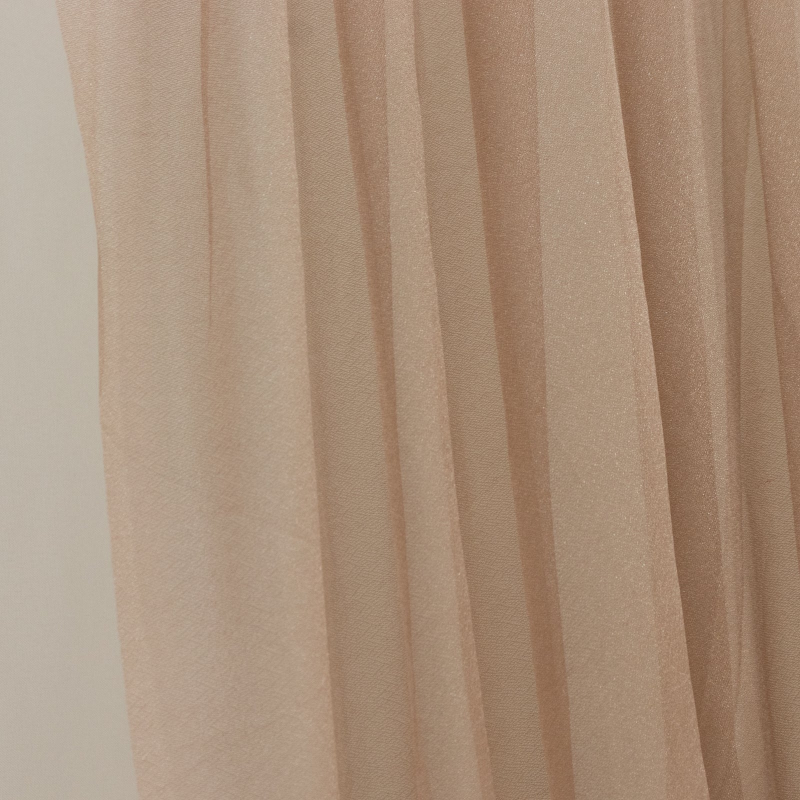 Taupe Sheer Chiffon Valance Curtain 4ft x 5ft –  Wedding Arch Drape with Rod Pocket, Voile Backdrop Panel