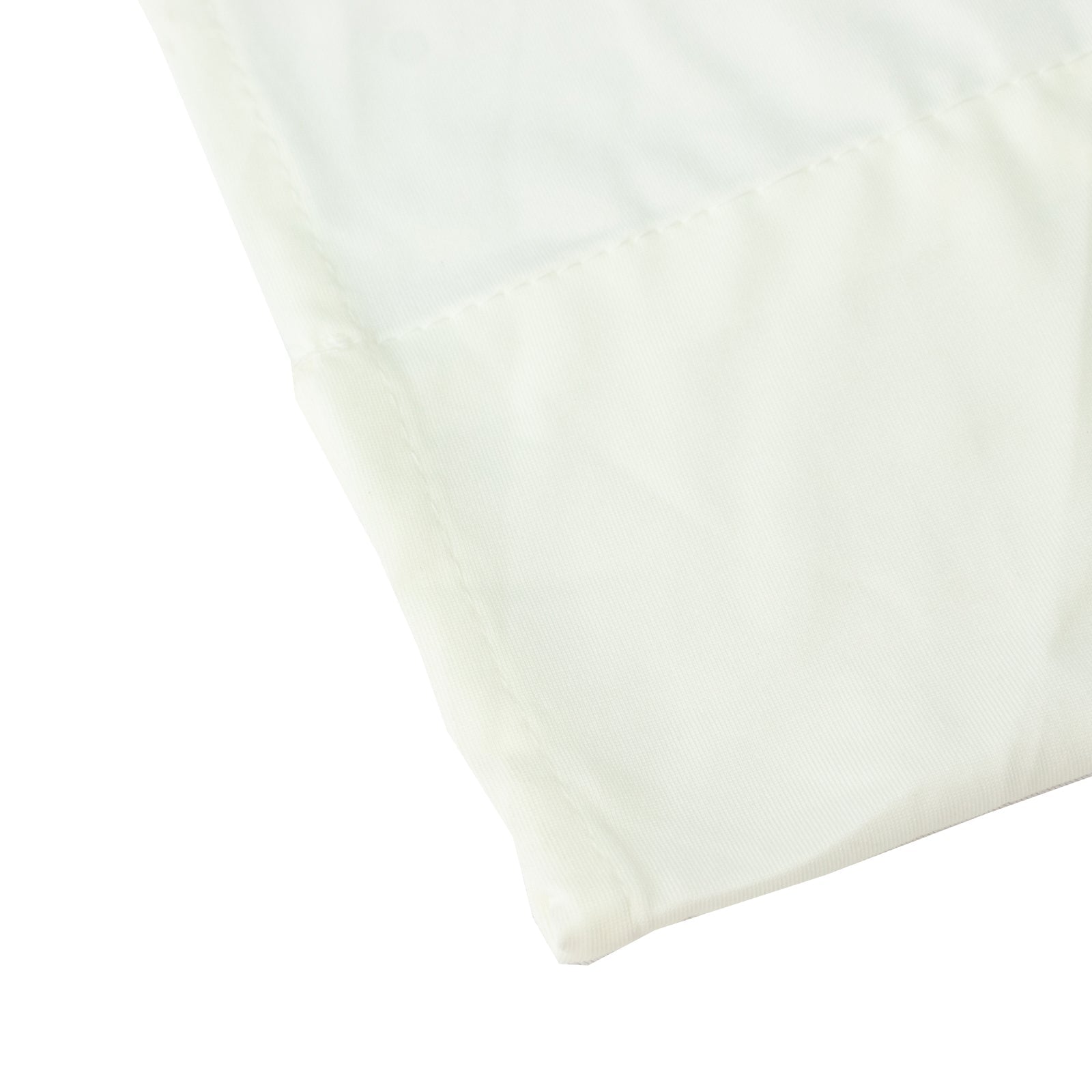 Ivory Spandex Ceiling Drape Panel, 5ft x 32ft — Wrinkle-Free 4-Way Stretch Fabric, Extra-Long Curtain for Event Ceiling or Backdrop Décor