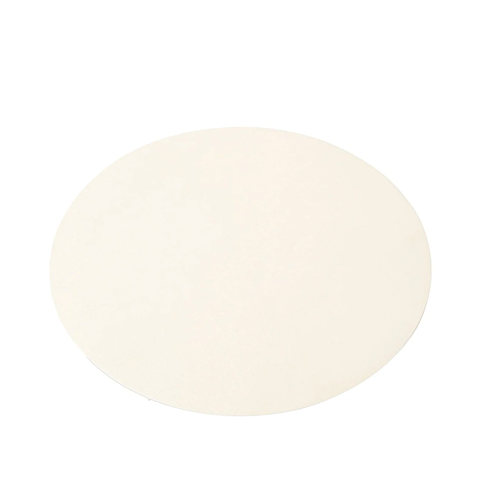 50 Pack 13" Round Disposable Paper Placemats – Pearl White Cardboard Dining Table Mats, 120 GSM