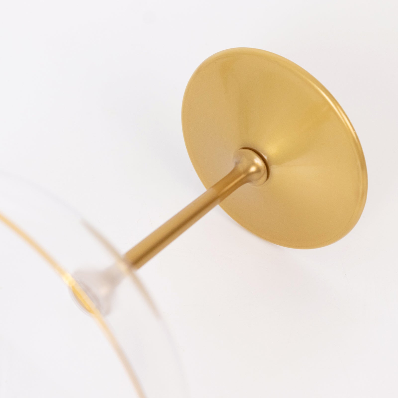 24-Pack Plastic Cocktail Glasses – 9oz Clear Premium Disposable Coupe Champagne Cups with Gold Detachable Stem & Base – Party & Event Drinkware