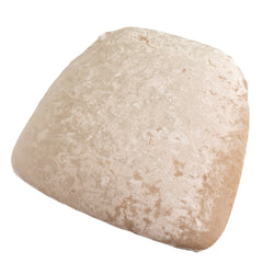 5 Pack Crushed Velvet Seat Pad Covers for Chiavari Chairs – Beige Fitted Dining Chair Cushion Slipcovers, Washable & Reusable