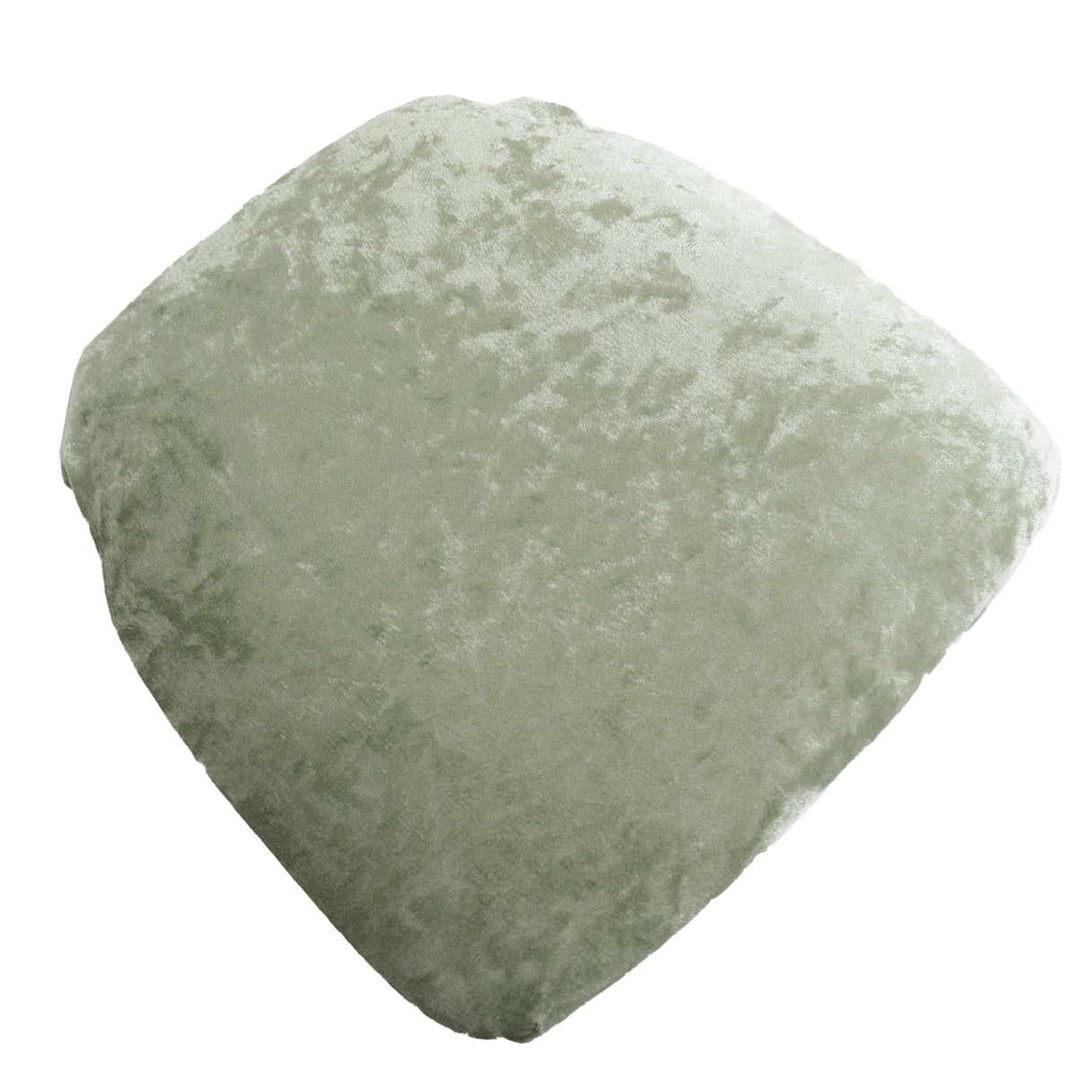 5 Pack Crushed Velvet Seat Pad Covers for Chiavari Chairs – Sage Green Fitted Dining Chair Cushion Slipcovers, Washable & Reusable
