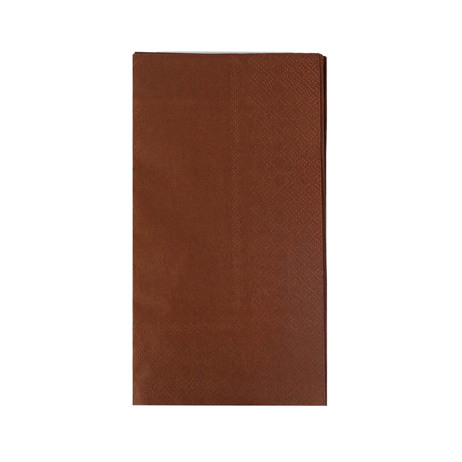 50-Pack Paper Napkins Cinnamon Brown - Soft Disposable 2-Ply Dinner Napkins for Weddings