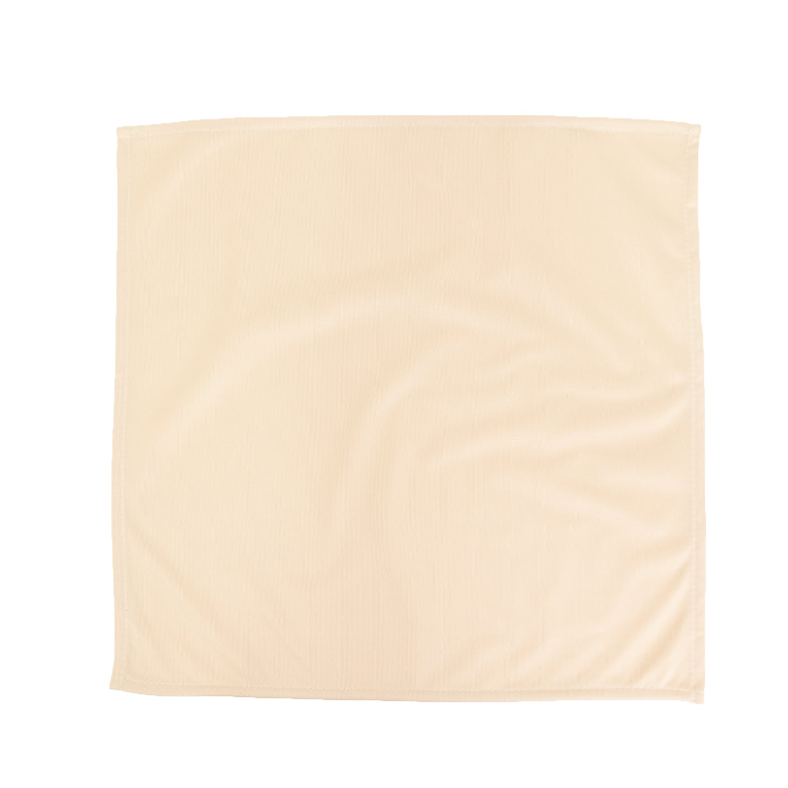 5 Pack Beige Scuba Napkins – 17"x17", Wrinkle-Free & Stain Resistant Cloth Napkins