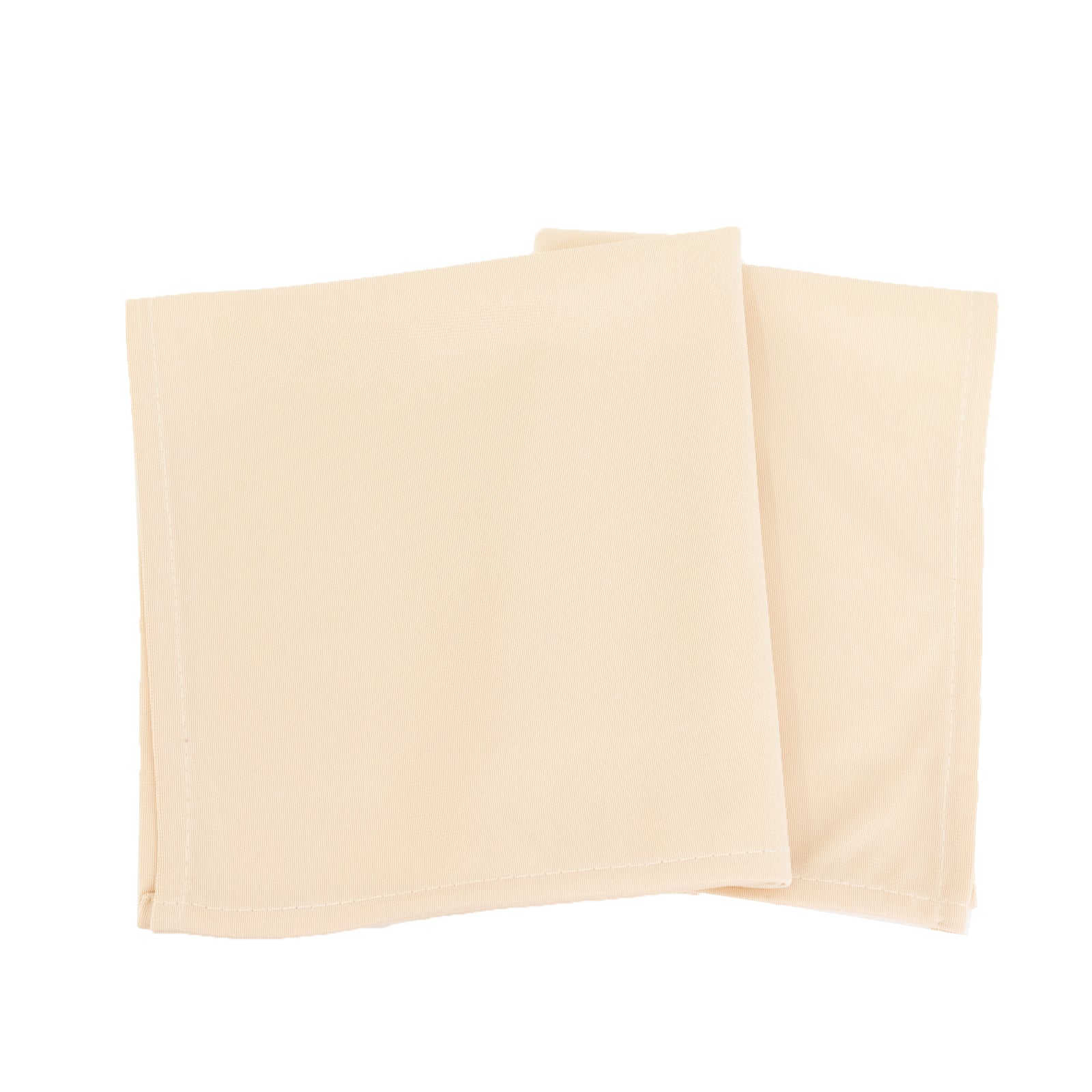 5 Pack Beige Scuba Napkins – 17"x17", Wrinkle-Free & Stain Resistant Cloth Napkins