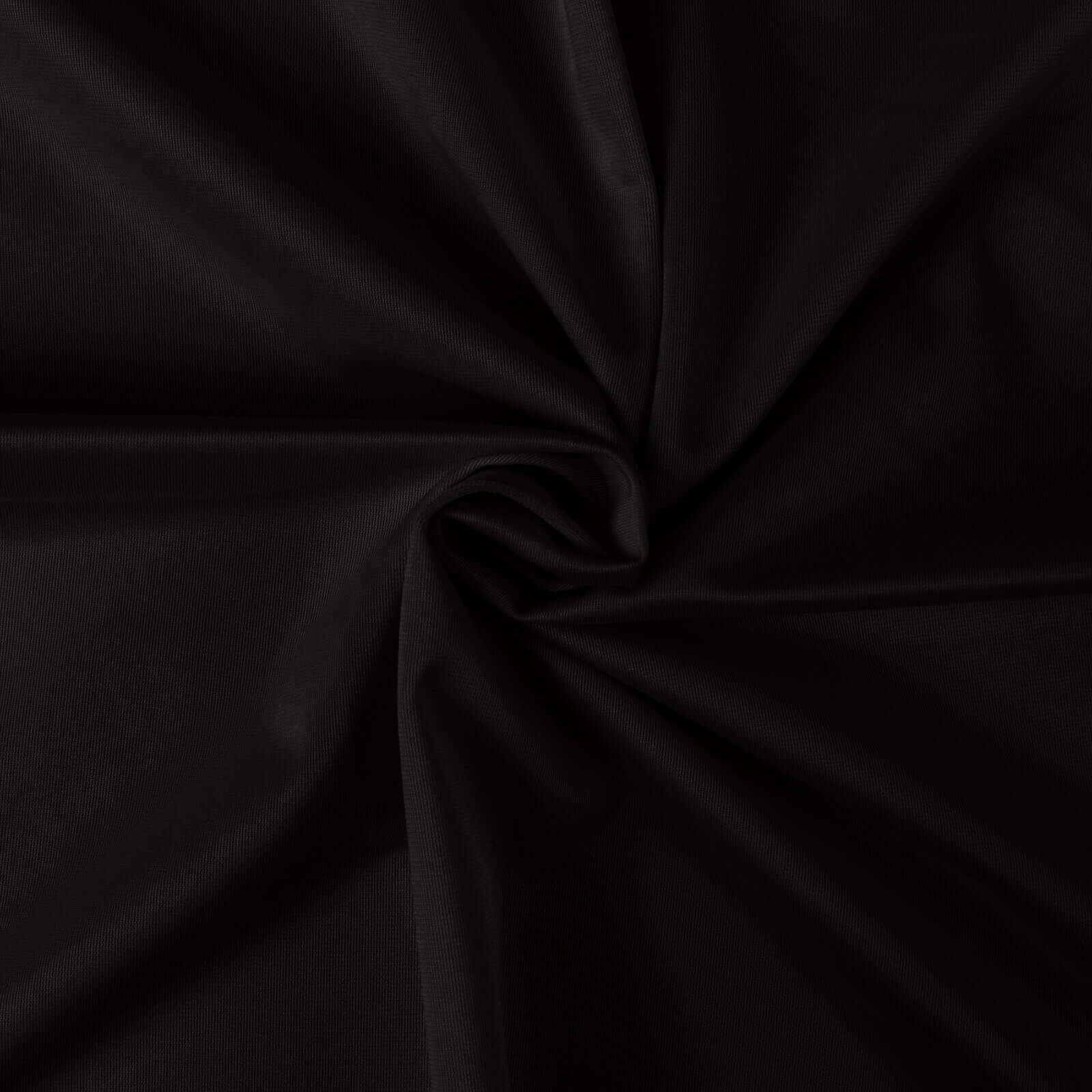 5 Pack Black Scuba Napkins – 17"x17", Wrinkle-Free & Stain Resistant Cloth Napkins