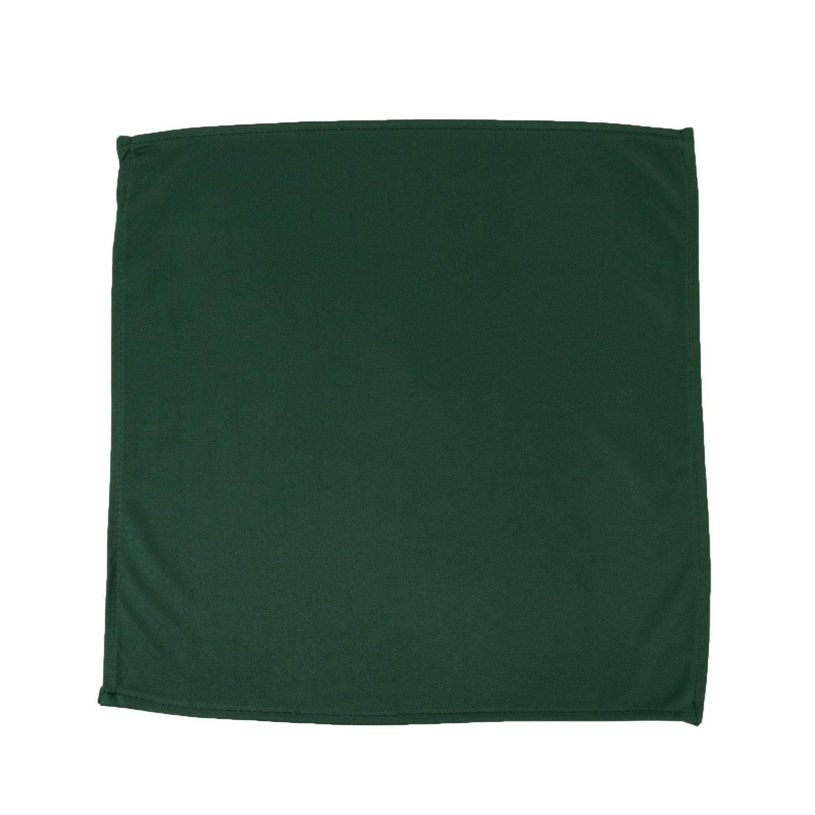 5 Pack Hunter Emerald Green Scuba Napkins – 17"x17", Wrinkle-Free & Stain Resistant Cloth Napkins