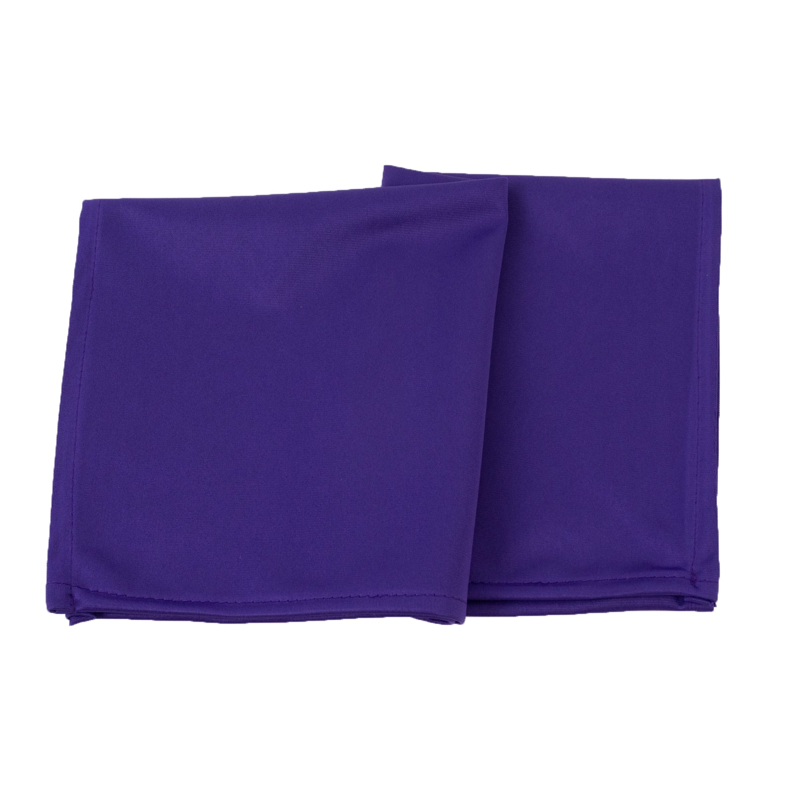 5 Pack Purple Scuba Napkins – 17"x17", Wrinkle-Free & Stain Resistant Cloth Napkins