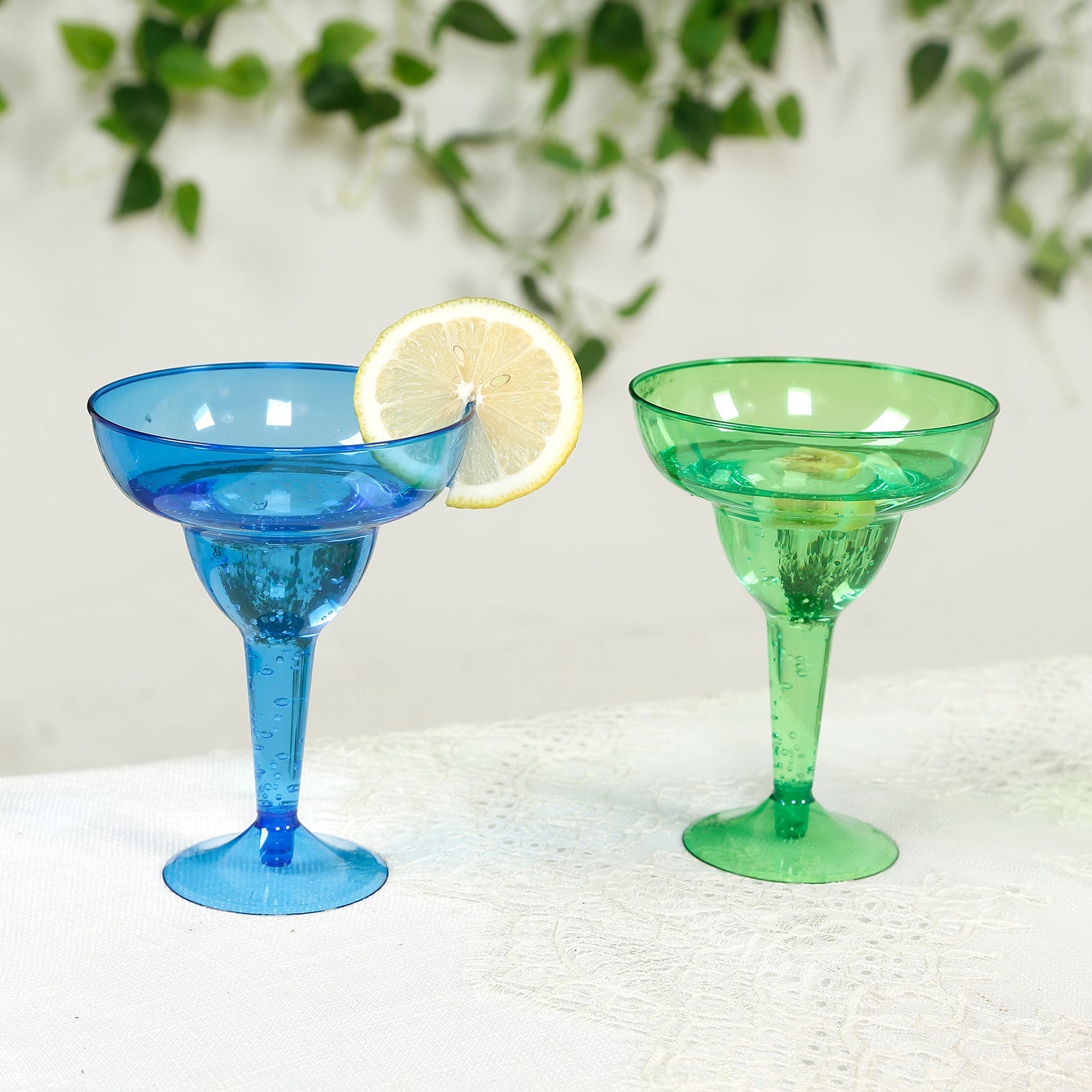 48-Pack 12oz Plastic Margarita Glasses - Assorted Colors, Reusable Cocktail Cups for Parties, Fiesta & Frozen Drinks