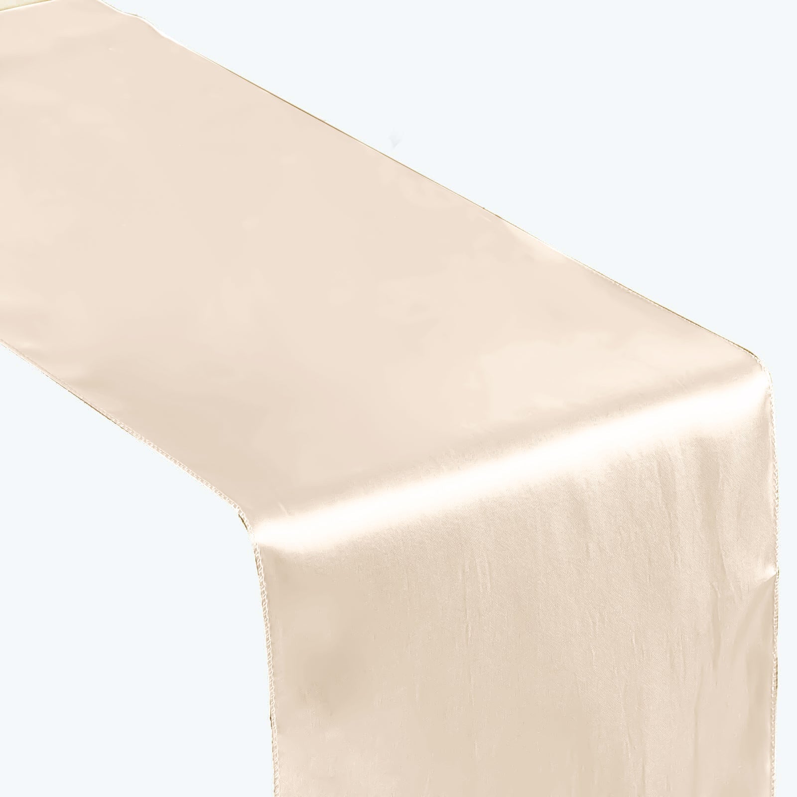 Satin 12"x108" Table Runner Beige - Stylish Table Linen