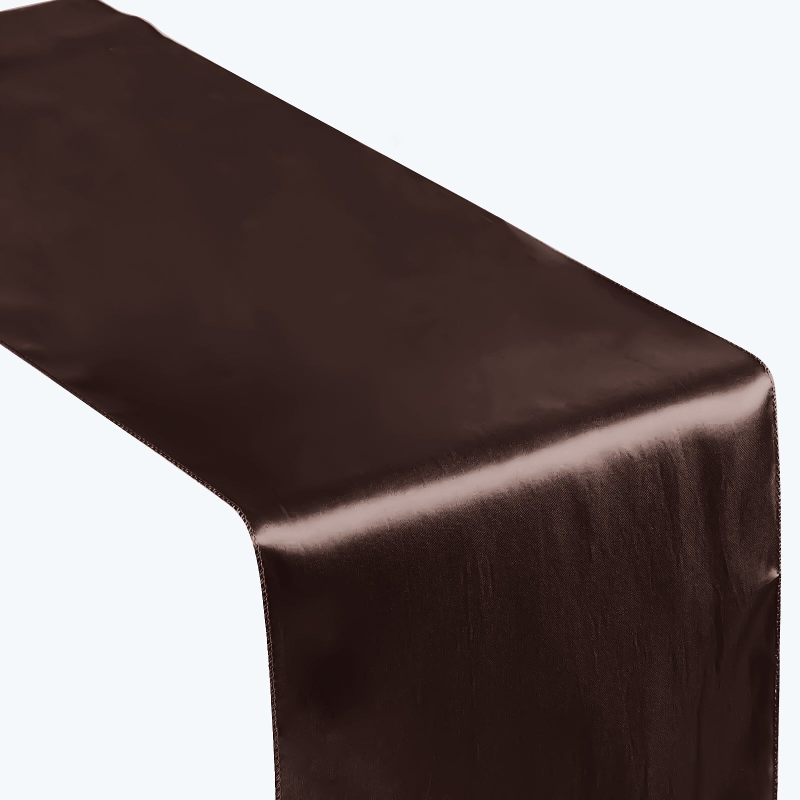 Satin 12"x108" Table Runner Chocolate - Stylish Table Linen
