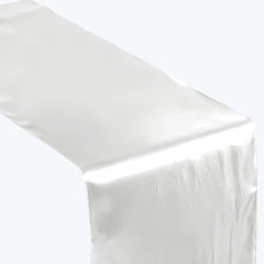 Satin 12"x108" Table Runner Ivory - Stylish Table Linen