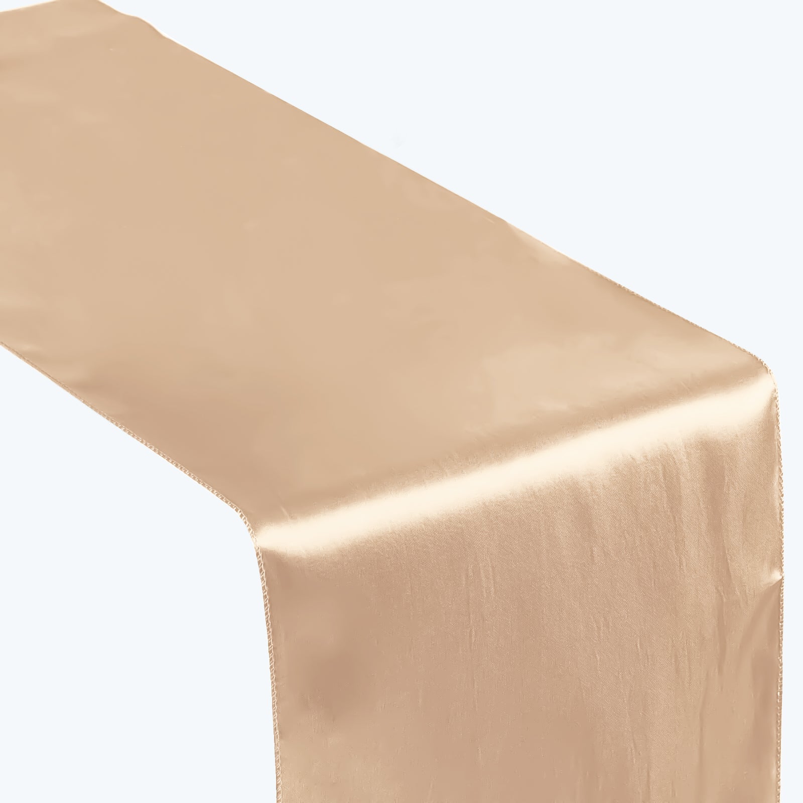 Satin 12"x108" Table Runner Nude - Stylish Table Linen