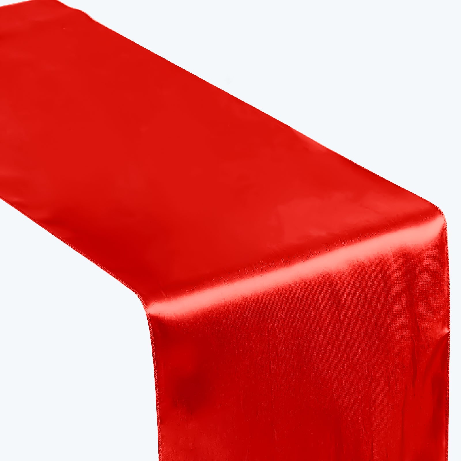 Satin 12"x108" Table Runner Red - Stylish Table Linen